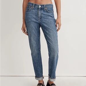 Madewell The Slim Boyjean in Talford Wash Size 27 Cotton Hemp EUC Q0710